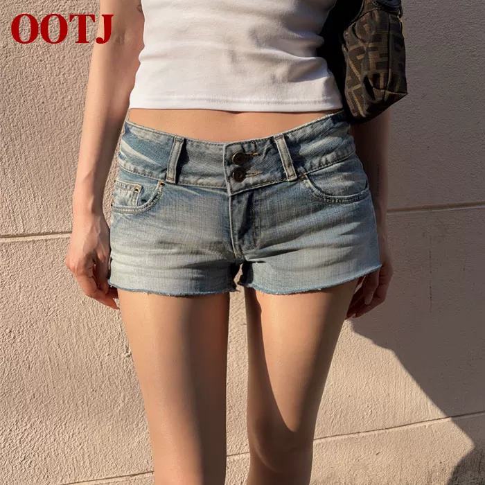OOTJ 韩系辣妹夏日封神单品｜低腰牛仔短裤拿捏纯欲街头感